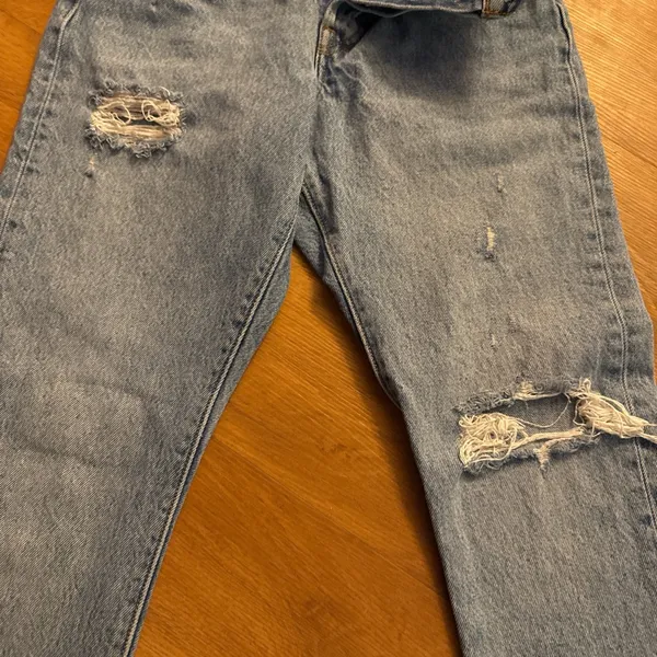 501 Levi's Waist Size 25 Length 28 Levi Strauss Denim Blue Jeans Ripped … - Image 8
