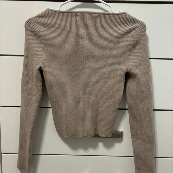 Abercrombie & Fitch Scoopneck Corset Sweater - Image 4
