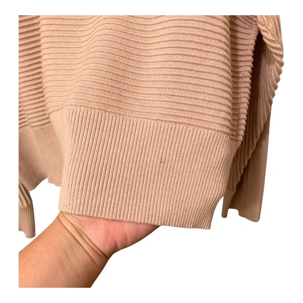 NWT Women's FLX Raglan Ottoman Stitch Pullover Sweater in Ballet Pink Size XXL - Image 2