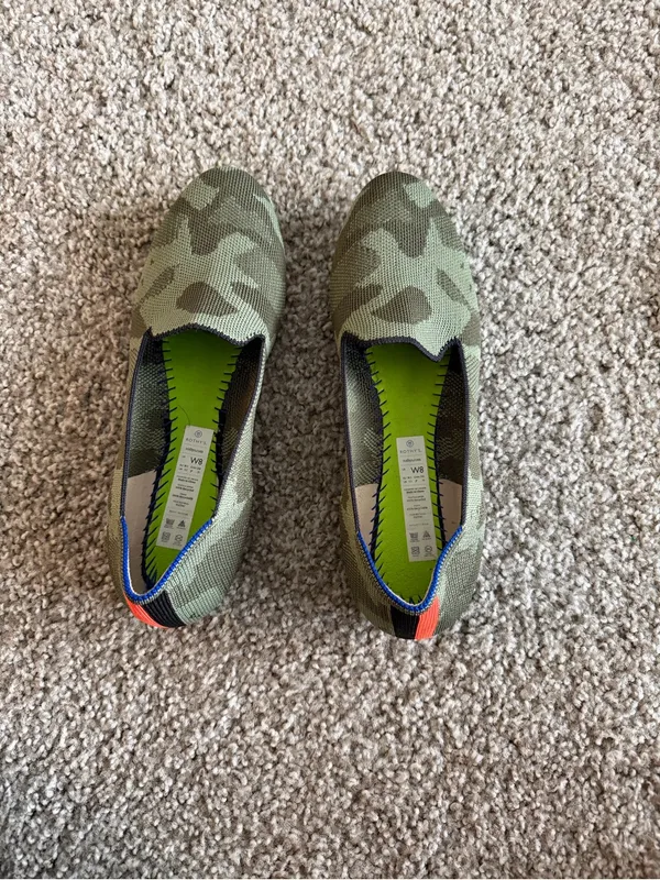 Rothy's Green Camo Knit Loafers - Image 4