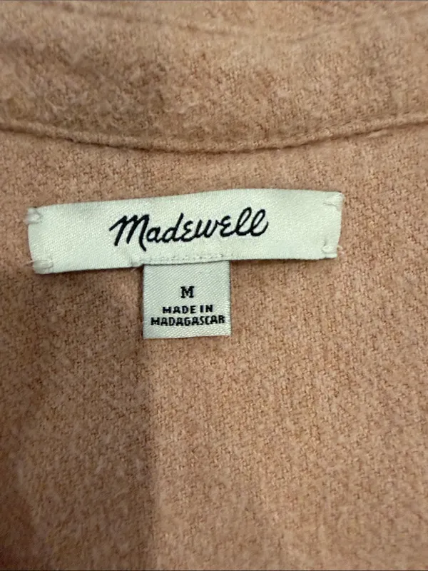 Madewell Flannel Sunday Shirt in Medium - Dusty Rose/Pink - C1 - Image 2