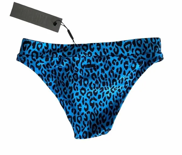 Maci Blue Leopard Bikini bottom w/bag Size Xs NWT - Image 9