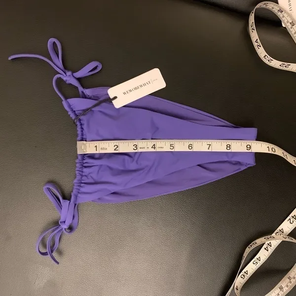 WeWoreWhat Ruched Bandeau Bikini Sapphire Blue XS NWT‎ - Image 15