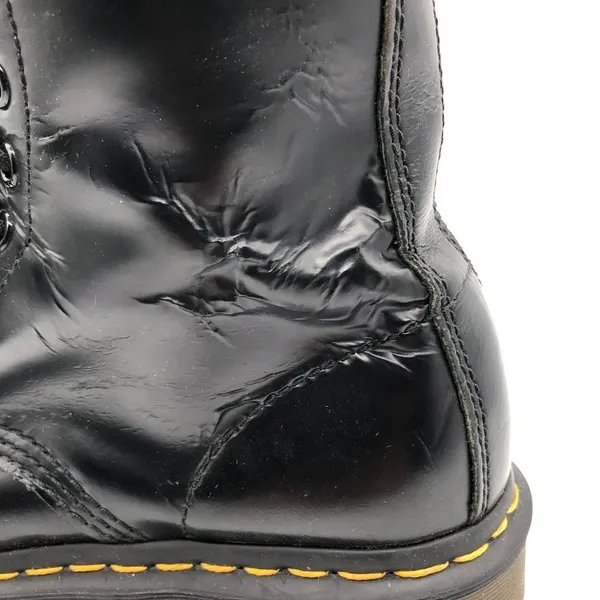 Dr. Martens Womens 1460 Patent Leather Lace Up Boot Black 6 - Image 6