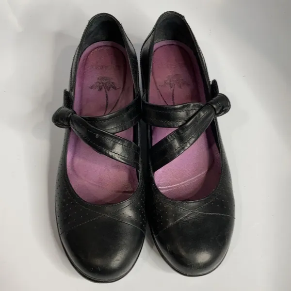 Dansko black‎ leather shoes size 38 - Image 2