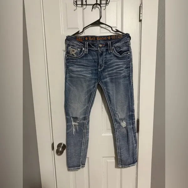 Rock Revival Maia Easy Ankle Skinny Stretch Jean Size 28 Inseam 24in - Image 3