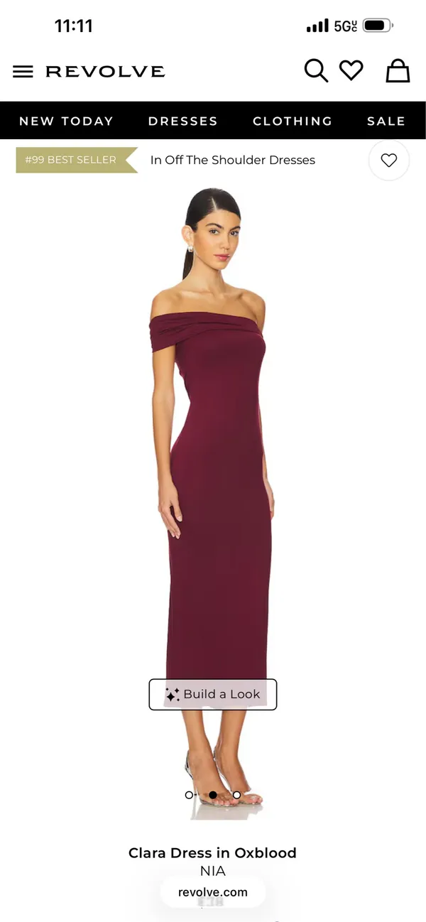 Revolve Dress Maxi Red - Image 3