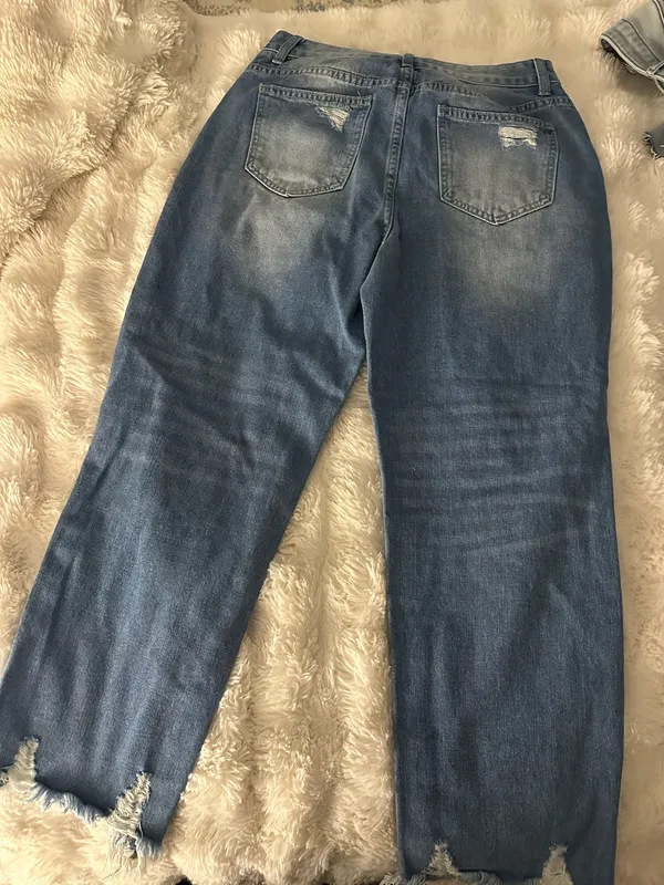 Shein Dark Wash Baggy Jeans - Image 2