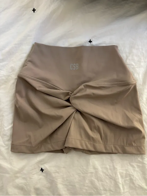 CSB X Isabelle mathers shorts Tan - Image 4