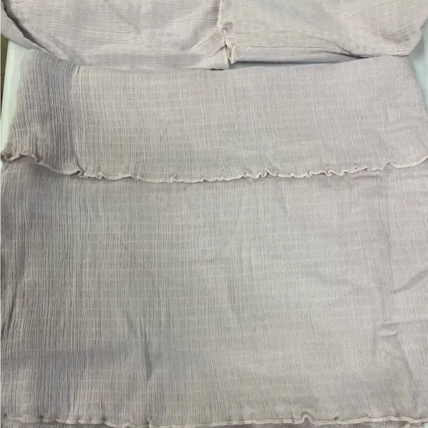 Free People Gathered Cotton Stretch Soft Mauve 2 Piece Skirt Set. Size X-Large - Image 3