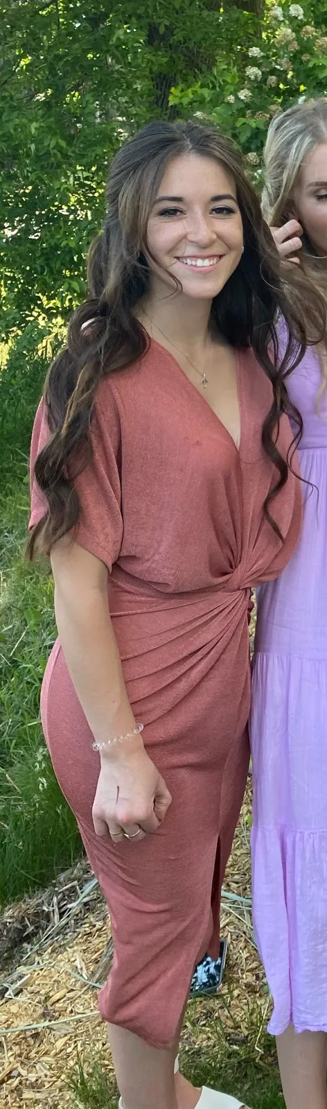 Midi Nude/apricot Dress - Image 4