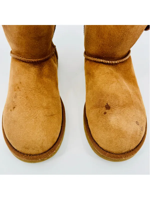Women's UGG Bailey Button II Winter Boots, Sheepskin Tan - Image 4