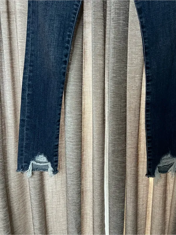 Abercrombie & Fitch Harper Low Rise Ankle Distressed Skinny Jeans Size 25 - Image 5
