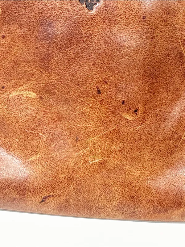 Patricia Nash Cassini Whiskey Brown Tan Leather Wristlet Clutch Purse - Image 3