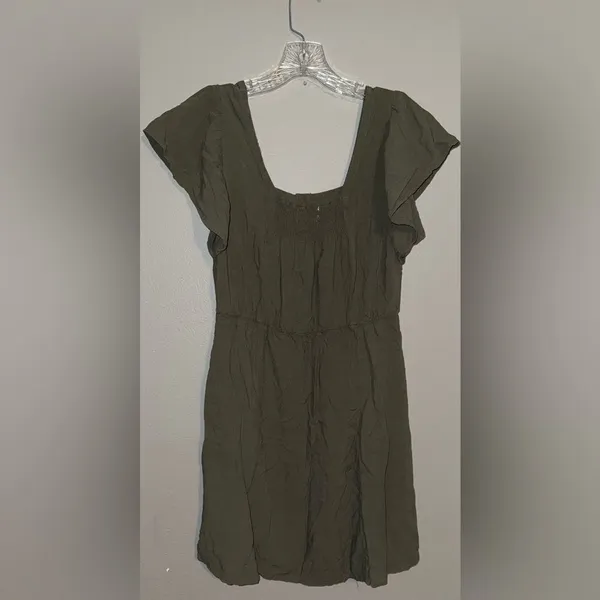 Universal Threads Army green Button-Front Mini Dress size small #720 - Image 5
