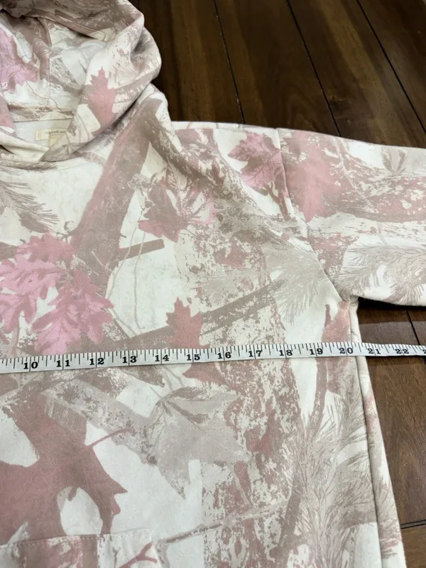 Aéropostale Cloud Soft Womens Camo Pullover Hoodie Pockets Pink XS - Image 6