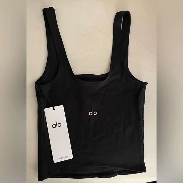 Alo Yoga NWT Softsculpt Precision Tank Top in Black Size S - Image 6
