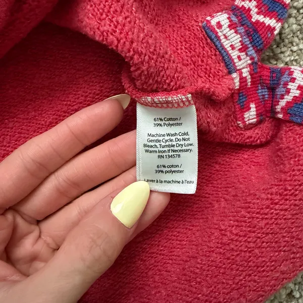 Vineyard Vines Women’s Pink Whale Fair Isle Pullover  - Image 12