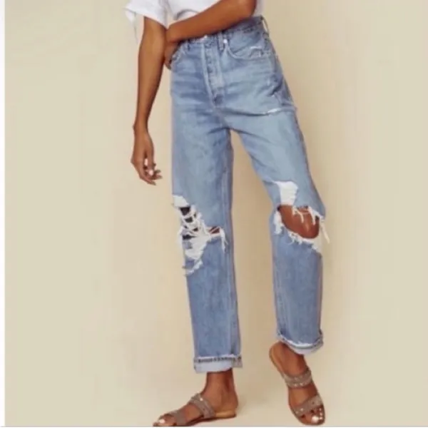 AGOLDE 90's Mid Rise Loose Fit‎ Jeans in Blue Size 25 - Image 9
