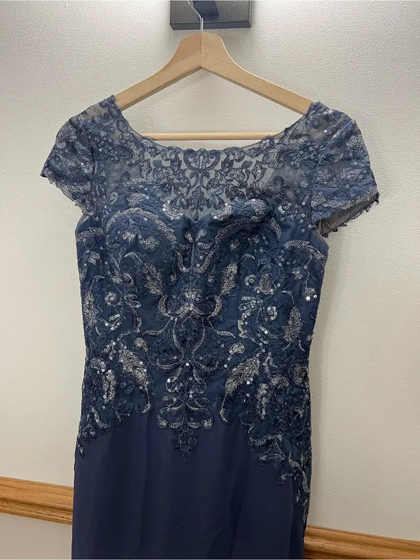NWT JJ’s House Stormy Mother of the Bride Groom Wedding Maxi Dress size 4 - Image 2