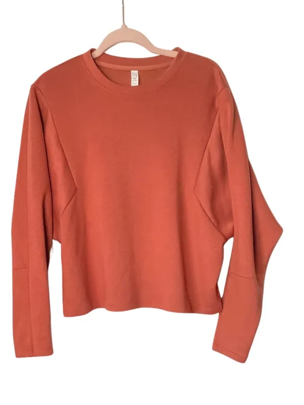 Rustic Orange Fall Sweatshirt ~ Women’s Size Large ~ Cozy Fall Clothes - Image 3