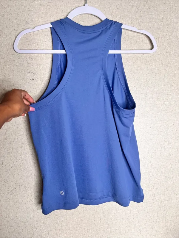 lululemon athletica Blue and Black Scoop Neck Active Tanks - Image 5