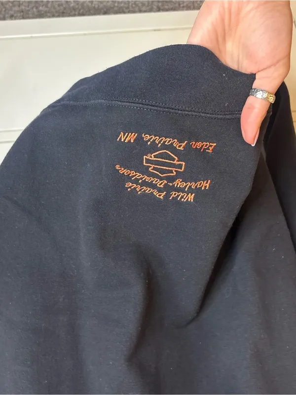 y2k vintage Harley-Davidson Black Hoodie size XL - Image 5