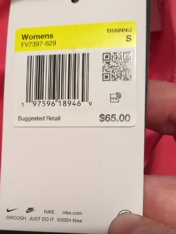 Nike Pro Hot Pink 7/8 Tights Size Small - Image 7