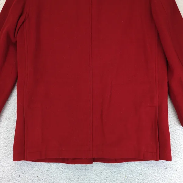 J Crew Classic‎ Red Wool Blend Button Front Coat Jacket Size Small - Image 11