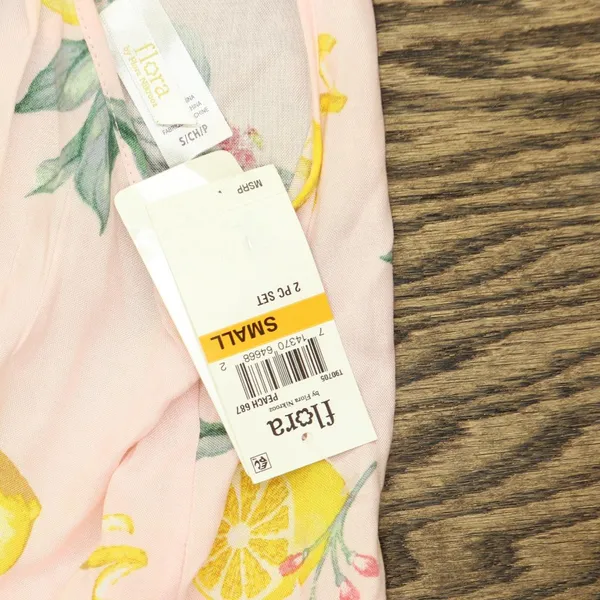 NEW Flora Nikrooz Womens Claudine Sleeveless Pajama Shirt Top Peach Pink S - Image 3