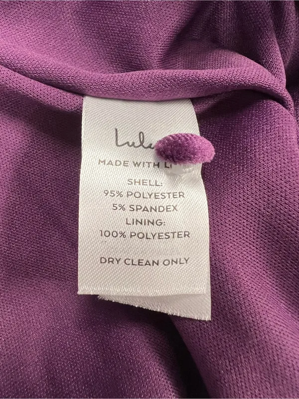 Lulu's Feeling Cheery Purple Velvet Long Sleeve Tie-Back Romper - Image 13