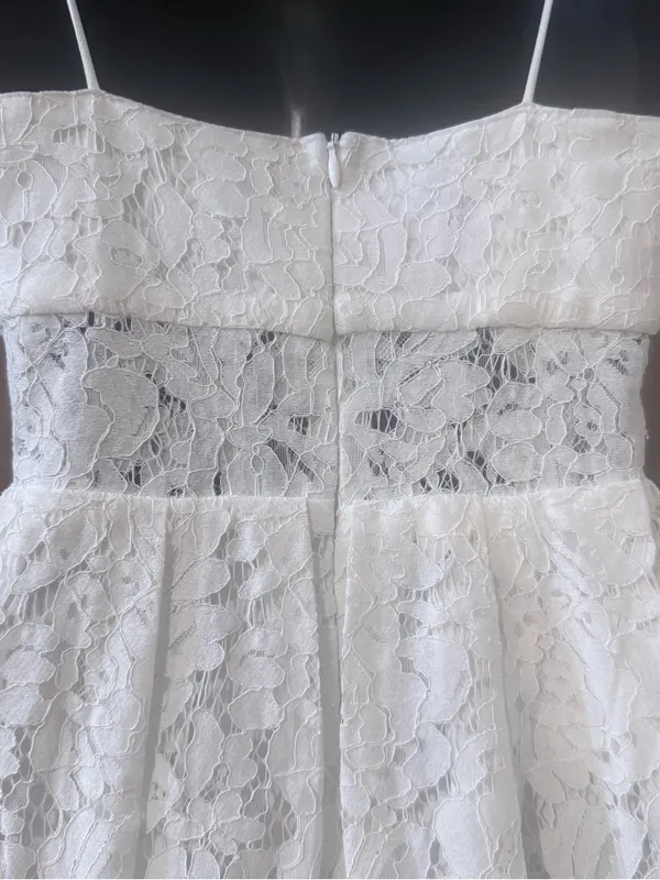 Lace Spaghetti Strap Midi Dress - Image 5