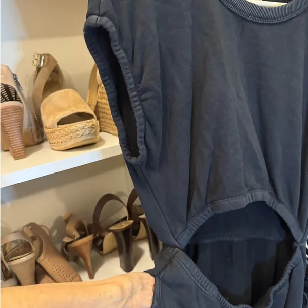 Aerie Offline Black jersey Dress. Loungewear, activewear. - Image 3