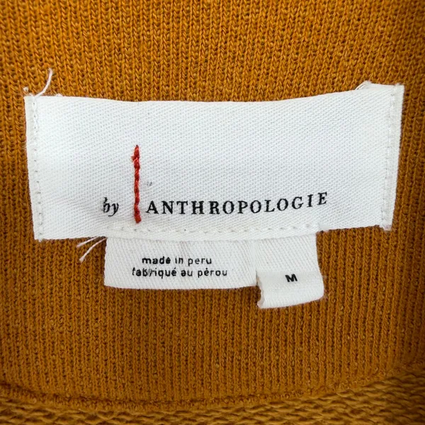 Anthropologie Lila Tiered Babydoll Cardigan Women M Mustard Boho Cottagecore - Image 6
