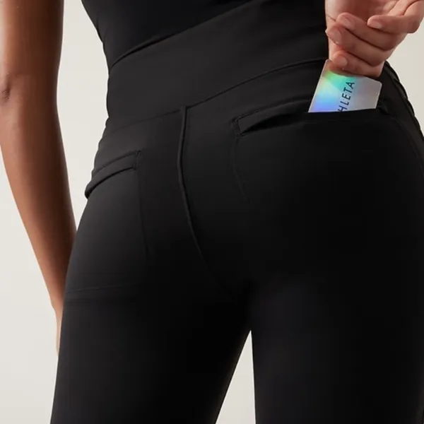 Athleta Delancey Moto Black Tight Legging Pant W-800 Sz S - Image 3