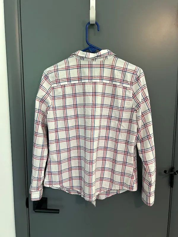 156 Women's Plaid Button Up Long Sleeve Shirt - Image 2