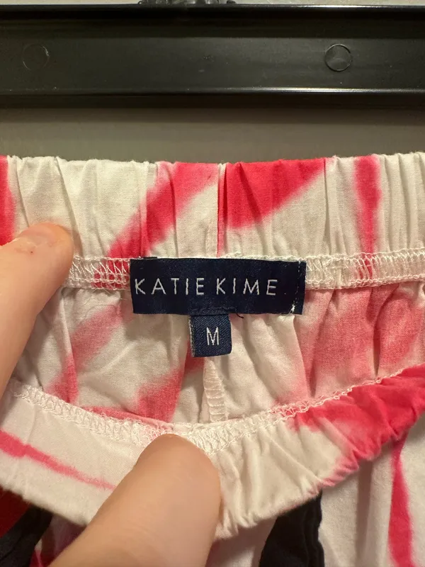 Katie Kime Strata Print Polo Top and Pants Pajamas Set - Image 9