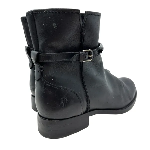 Frye Melissa Seam Short Boots‎ Leather Black Size US 6 - Image 10