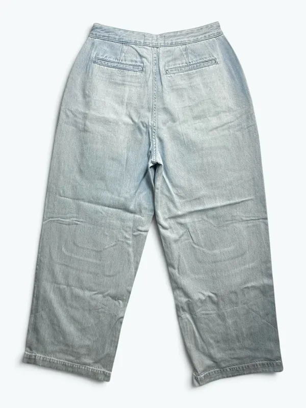 Madewell Curvy Harlow Wide-Leg Trouser Jeans W26 Light Wash NWT - Image 4