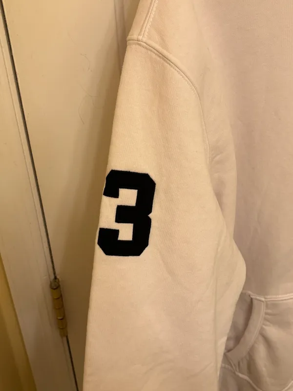 Polo by Ralph Lauren Men’s White Large Logo Pullover Hoodie Sweatshirt - Image 5