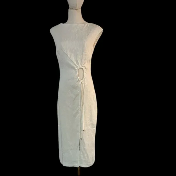 TRINA TURK Evelyn 2 Dress, White Lined, Size 2, NWT - Image 5