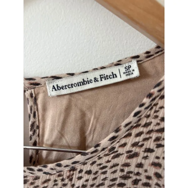 Abercrombie & Fitch Leopard Print‎ Tiered Mini Dress Size Small - Image 2