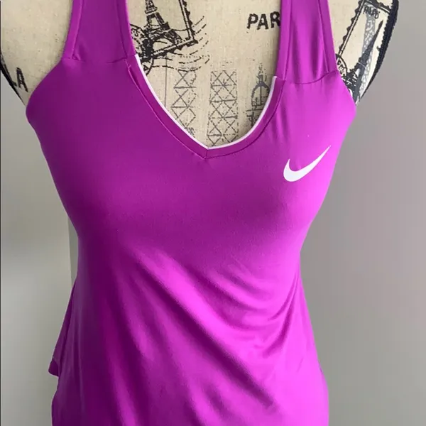 Nike purple dri fit workout top - Image 4