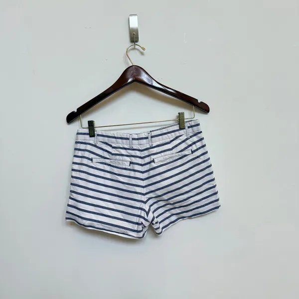 Gap‎ Blue White Striped Shorts Size 0 Nautical Coastal Preppy Summer - Image 5