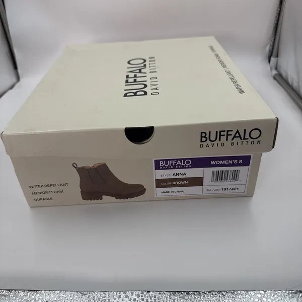 Buffalo David Bitton Anna Women’s Brown Ankle Chelsea Boots Size 8 NEW in Box - Image 12