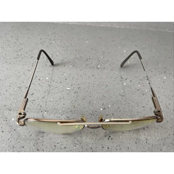 Vintage Rembrand Bronze 145 Eyeglasses Frames ONLY Japan Aviator Oversized - Image 2
