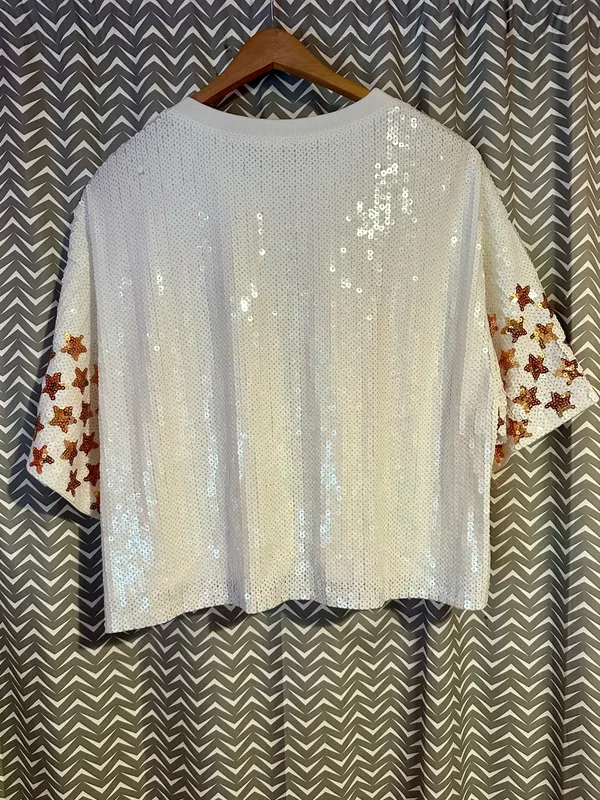 NWT Simply Southern | SEQUIN BRIDE TOP, Small - Image 6
