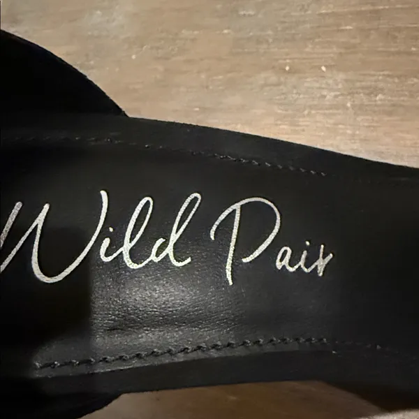 Wild Pair Bethie Black Stiletto Heels Size 9.5‎ New Ankle Strap Dress Shoes - Image 11