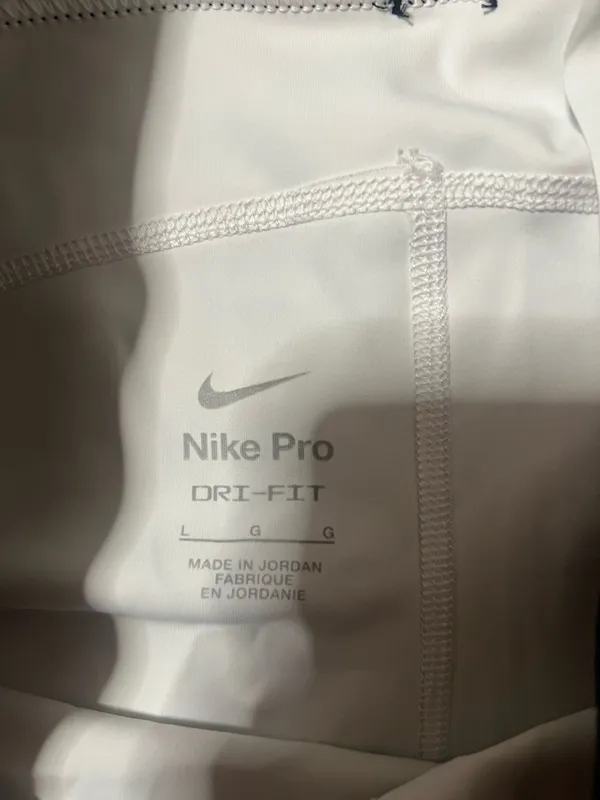 White Nike Dri-Fit Shorts - Image 2