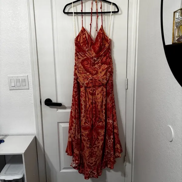 FARM Rio Jaipur Crossover Linen Blend maxi sun dress size small - Image 3